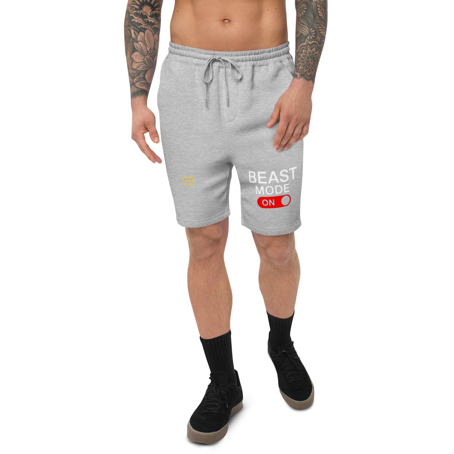 Beast Mode On Men's fleece shorts