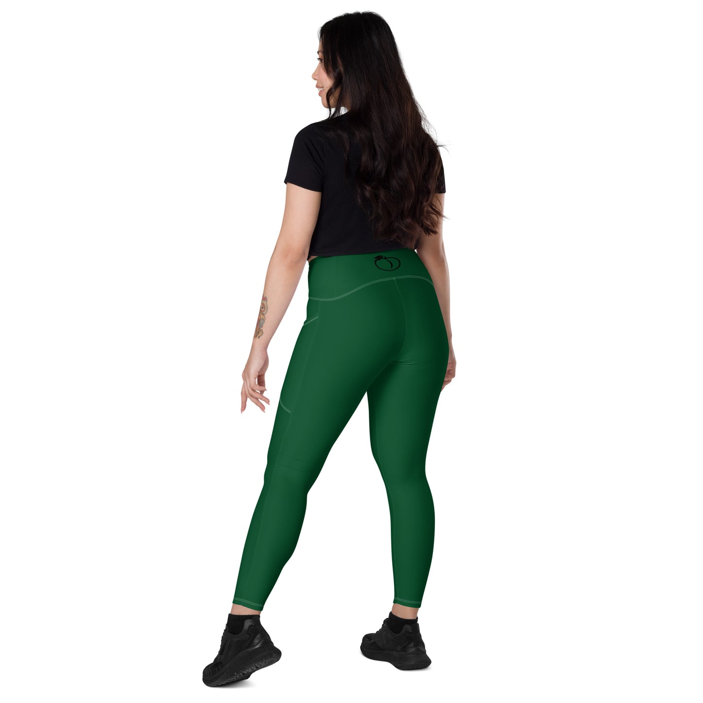 Green Leggings with pockets