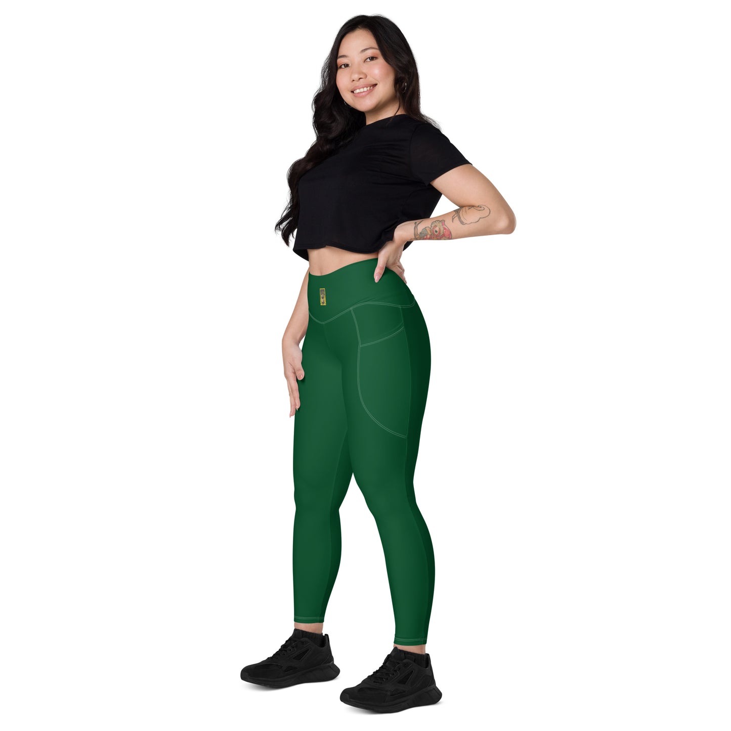 Green Leggings with pockets