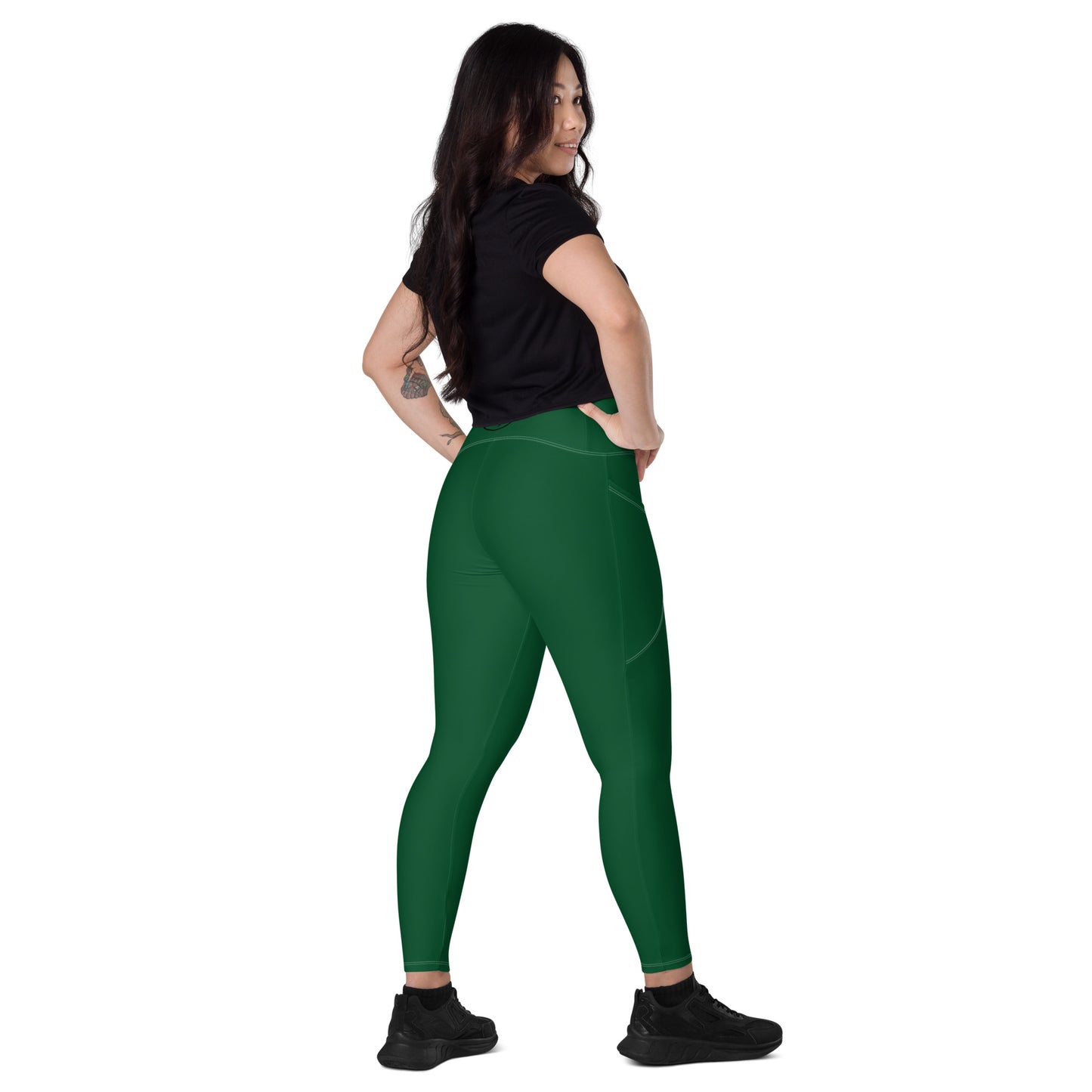 Green Leggings with pockets