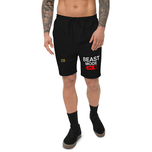 Beast Mode On Men's fleece shorts