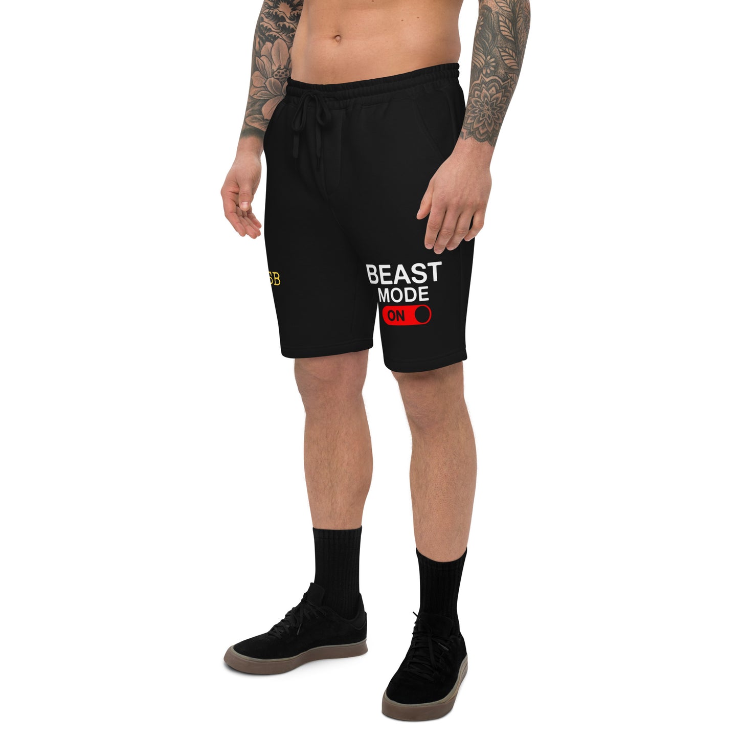 Beast Mode On Men's fleece shorts